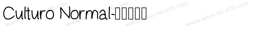 Culturo Normal字体转换